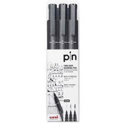 Marker Uni pin-200 top  0.1/0.3/0.5mm crni/crveni  3/1